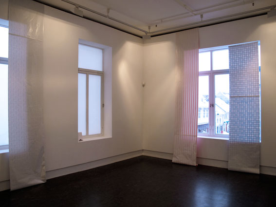 A photograph of an paperroom an exhibition by Sara MacKillop